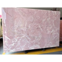 Panneau mural d'onyx translucide assorti au livre, décoration de revêtement de panneau, veines Orange jaunes, dalle de marbre d'onyx blanc