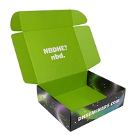 Boîte d'expédition en carton ondulé personnalisée avec impression couleur intégrale, design galaxie, pour kit d'hygiène dentaire, emballage e-commerce