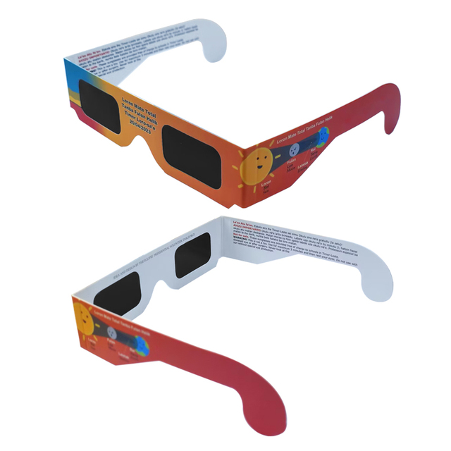 2024 ISO 12312-2 Solar Eclipse Glasses ISO Certified Wholesale Sun Viewing Safe Eclipse Glasses Lentes De Sol Sunglasses