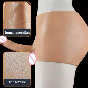 Peau réel sentiment creux solide Silicone lesbienne Strapon gode culotte mâle <span class=keywords><strong>Dick</strong></span> jouets sexuels pour femmes hommes sous-vêtements pénis pantalon - Product Image 3