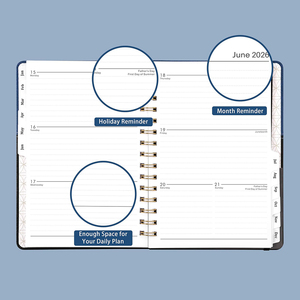 Agenda 2026, Libreta de Cuero Eficiente, Libreta de Cuero A5, Agenda con Espiral, Personalizable - Product Image 4