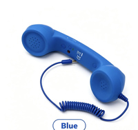 Téléphone portable classique S avec port Type-C, style rétro, combiné de téléphone fixe, écouteur pour appels, microphone récepteur pour la musique