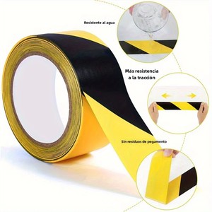 Cinta de Señalización de Piso de PVC de Alta Resistencia para Seguridad en Almacenes, Señalización de Pasillos Industriales, Cinta de Líneas para Pisos de Fábrica, Gestión Visual 5S - Product Image 3