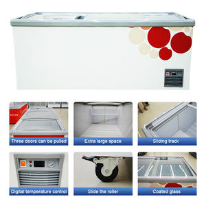 Refroidisseur réfrigérateur affichage congélateur coffre congélateurs par lots horizontaux grande capacité - Product Image 2