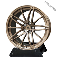 Jantes forgées concaves personnalisées de luxe en bronze de 17, 18, 19, 20, 21, 22, 23, 24 pouces pour Ford Mustang 19x10.5 5x130 et BMW 5x120
