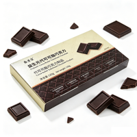 Chocolate Negro Prebiótico Bajo en Azúcar y Alto en Fibra, Control del Apetito y Quema de Grasa, Snack Adelgazante