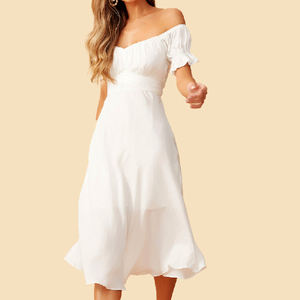 Nuovi abiti da sera bianchi sexy di moda per ragazze di 18 anni da donna aderenti quadri di abiti da cocktail - Product Image 6