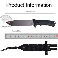 Couteau tactique personnalisable Bochen, lame en acier inoxydable, manche en plastique, qualité DIY pour la survie en plein air, la chasse, la nature sauvage, OEM
