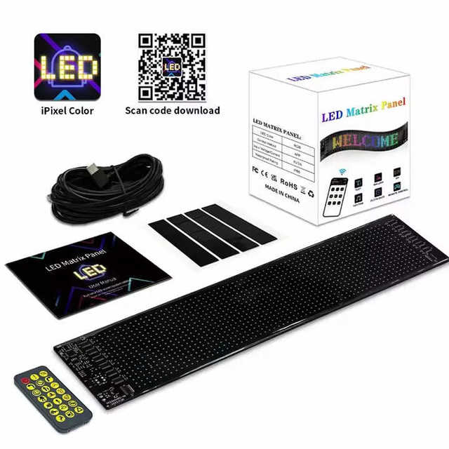 Name Badge Scrolling Programmable Business Led Name Badge Display App Control