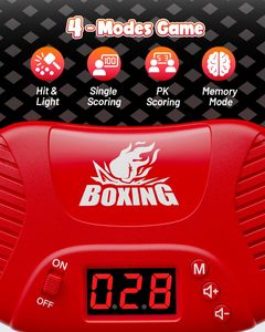 Ensemble <span class=keywords><strong>de</strong></span> boxe pour enfants <span class=keywords><strong>Sac</strong></span> <span class=keywords><strong>de</strong></span> <span class=keywords><strong>frappe</strong></span> Lumière <span class=keywords><strong>de</strong></span> pointage Musique 4 modes <span class=keywords><strong>de</strong></span> jeu Gants gonflables Cadeau d'anniversaire 4-8-12 ans Garçons - Product Image 5