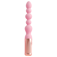 Plug anal en silicone anti-bactérien avec perles en chaîne, vibrateur à 10 modes, rechargeable, étanche, jouet sexuel pour adultes unisexe pour femmes et hommes