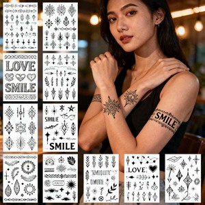 Tatouages temporaires personnalisés pour enfants, promotionnels, imperméables, écologiques, de haute qualité, autocollants pour enfants - Product Image 1