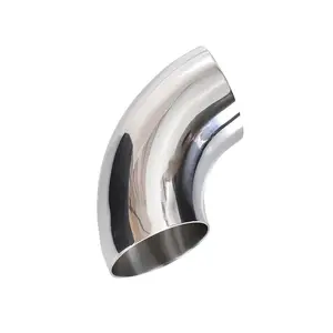 High Quality 90 degree 304 304L 201 316 stainless steel pipe fitting welding Seamless elbow