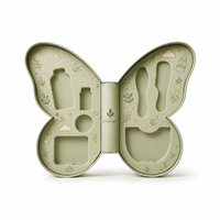 Boîte en papier rigide de luxe personnalisée en forme de papillon pour l'emballage des soins de la peau avec couvercle magnétique pour cadeau cosmétique