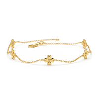 Bracelets en argent 925 plaqué or 18 carats avec motif trèfle, bijoux de mode Milskye, apparence raffinée et unique, pour femmes