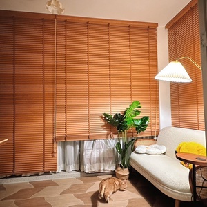 Voilage en bois massif à persiennes en tilleul, design Chinoiserie, occultant sol-plafond, pour bureau, maison, <span class=keywords><strong>chambre</strong></span>, bureau, salon, salle à manger - Product Image 3