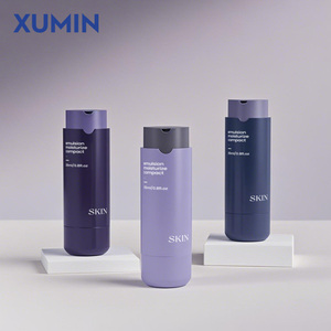 Tùy chỉnh thời trang nhựa xoay không có không khí mỹ phẩm bơm chai sang trọng Trắng bơm lại đôi tường <span class=keywords><strong>Lotion</strong></span> chai bao bì - Product Image 3