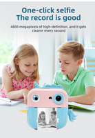 Cámara de Impresión Instantánea para Niños SourcingArk, Unicornio/Dinosaurio, Pantalla IPS de 2 Pulgadas, Foto y Video HD, Batería de 1600 mAh, Juguete Portátil, Regalo Q5