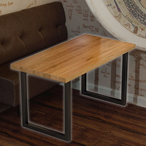 Juego de mesa de comedor y silla de madera maciza de estilo industrial Vintage para <span class=keywords><strong>Bar</strong></span>, barbacoa, restaurante, cafetería o uso comercial para sala de estar - Product Image 6