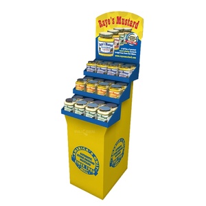 ชั้นวางสินค้าแบบพับได้ทำจากกระดาษแข็งรีไซเคิลสำหรับกาแฟและอาหาร - Product Image 3