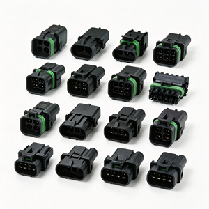 Connecteur Électrique Étanche Mâle-Femelle 12010717 12015793, Connecteur de Faisceau de Câbles en Plastique 1 2 3 4 6 Broches pour Automobile - Product Image 1