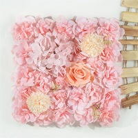 Nouveau grand mur de fleurs artificielles debout pour mariage et Thanksgiving avec des roses et des hortensias artificiels