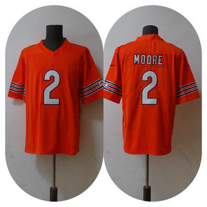 فريق الدببة قميص روجبي المطرز للبالغين شورت مريح ملابس كرة القدم الأمريكية مقاس 2 # مور - Product Image 1