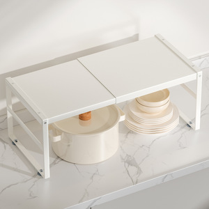 Étagère de rangement pour épices de <span class=keywords><strong>cuisine</strong></span> en métal rétractable avec étagères multi-niveaux, design moderne et simple - Product Image 1