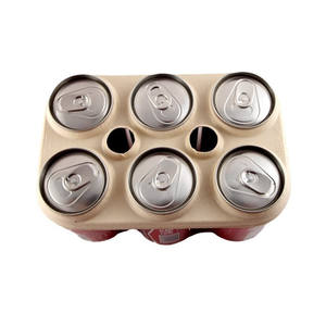 Kalıplanmış Kağıt Hamuru Çevre Dostu Bira Taşıma Kutusu 6'lı Paket Sürdürülebilir Ürün Ambalajı Kabartmalı Mat Laminasyonlu - Product Image 1