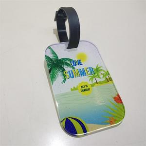 升华亚克力行李标签手工DIY毛坯制作姓名标签和钥匙扣商务促销礼品 - Product Image 2