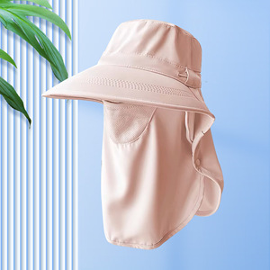 Sombrero de Sol Xiangdai de Seda de Hielo con Cobertura Total, Talla Única, Transpirable, Protección UV, Protector Facial y de Cuello para Exteriores, Sombrero de Verano - Product Image 2