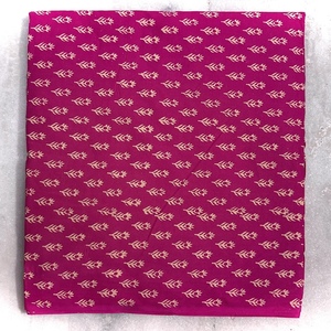 Tissu de robe en coton indien de haute qualité, écologique, doux, rose floral uni, pour filles et garçons, par yard, origine indienne - Product Image 2