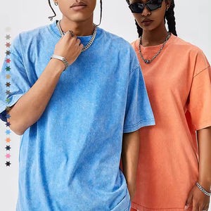 Camisetas de Algodón Lisas de Cuello Redondo, Estilo Vintage, Personalizadas con Gráficos Urbanos de Alta Calidad para Hombre - Product Image 1