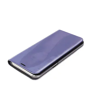 Funda de plástico con tapa de espejo para Samsung galaxy Note 20, Funda de cuero transparente para PC