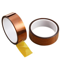 Ruban auto-adhésif en polyimide résistant à la chaleur PI Colle en silicone à film ambré pour applications basse tension Presse à chaud par sublimation