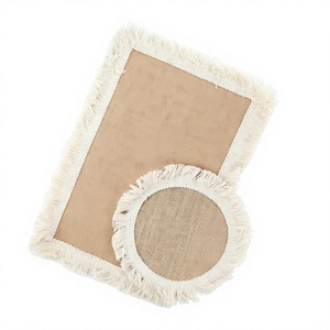 Manteles individuales de mesa con borlas superventas, diseño de punto bordado para comedor, boda, hermosa decoración hueca para eventos en casa - Product Image 1