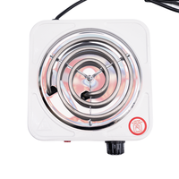 Mini cuisinière électrique en acier inoxydable, plaques chauffantes avec élément chauffant en spirale, installation intégrée, usage domestique, vente chaude