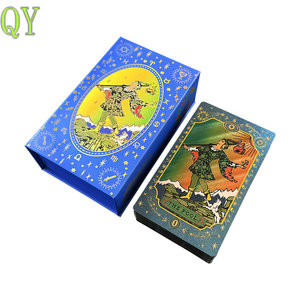 YY Cartes De Tarot Dorées Imperméables En Plastique Avec Impression Couleur Pour Divination - Product Image 3