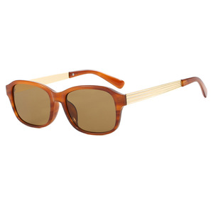 Lunettes de soleil ovales rétro pour femmes, monture intégrale, protection UV400, couleur thé, style adulte 2024 - Product Image 5