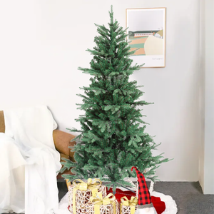 6Ft 7Ft 8Ft Pliant Pvc Pré Éclairé Décorations De Luxe Artificiel Nouvel An Arbre De Noël Avec Éclairage - Product Image 2