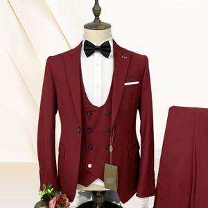 Moins cher Hommes Classique TR tissu 2 Pièces Slim Fit Suit bal groomsman costumes de <span class=keywords><strong>mariage</strong></span> en stock - Product Image 5