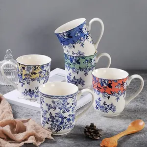 Best Selling Classic Four-Color Glazed British Devon Cottage Ceramic Mug