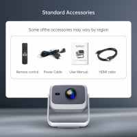 Projecteur portable mini Javoda R2 Android 9 4K 350 lumens avec lentille en verre multicouche pour cinéma maison