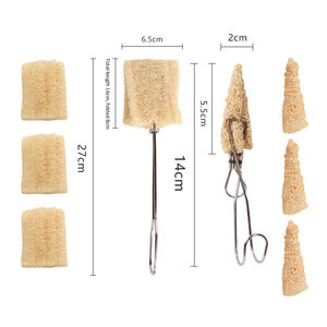 Cepillo de lufa para biberones, cepillo de limpieza para chupetes y biberones, cepillo de lavado, cepillo para vasos de acero inoxidable - Product Image 1