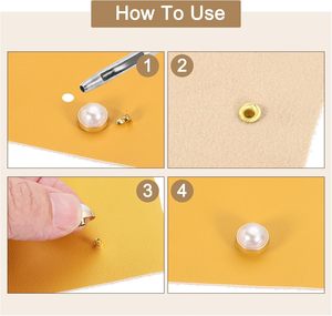 Uxcell Kit de Rivets en Cuir Turquoise (mm) – Rivets Rapides et Clous pour Artisanat DIY, Cuir, Tissu, Vêtements, Sacs et Ceintures - Product Image 4