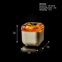 Boîtes à gâteaux et bonbons transparentes rectangulaires et carrées personnalisées, présentoir recyclable avec couvercle pour aliments, pour la restauration et la vente au détail