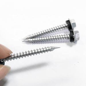 Tornillos Punta Espada Con <span class=keywords><strong>Golillas</strong></span> TOR HEX AUTORROSCANTE ruspert tornillo de espada hexagonal galvanizado zinc plateado con arandela de goma - Product Image 1