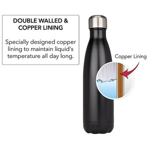 Botella de agua con aislamiento al vacío de acero inoxidable de <span class=keywords><strong>1</strong></span> litro, ecológica, <span class=keywords><strong>Cola</strong></span> deportiva para gimnasio, mantiene el frío durante 24 horas, sublimación en blanco - Product Image 2