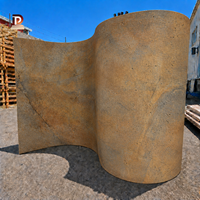 Carreaux muraux en argile modifiée écologiques 120x60cm, minces 3-4mm, légers et pliables, panneaux muraux intérieurs et extérieurs pour appartement et salle à manger