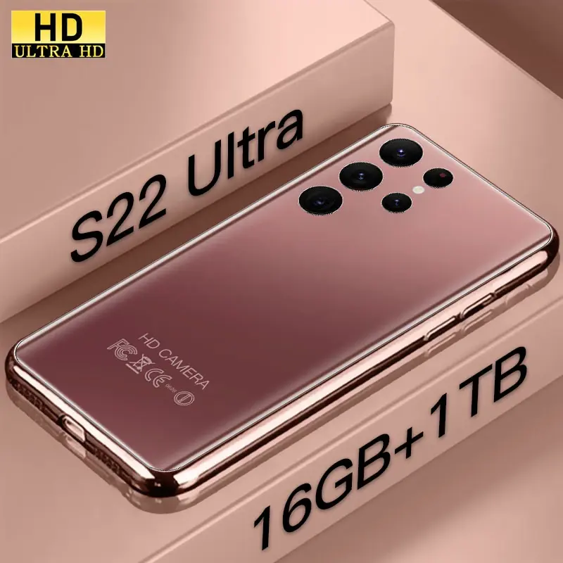 2022 Hot Sell S22 Ultra Phone 16GB 1TB Vollbild-Handy 7,3-Zoll-HD-Handys 24 48 megapixel 6800mAh 5g Gaming-Smartphones